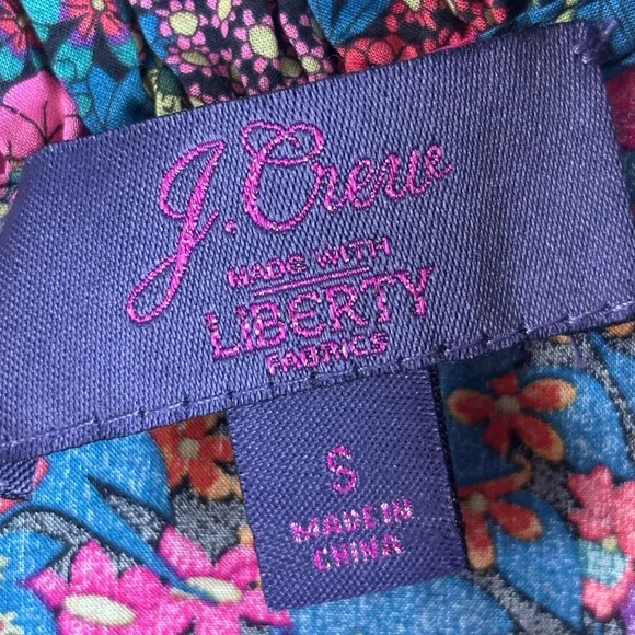 J Crew Small Flutter-sleeve top in Liberty of London Floral Ciara print blouse - Picture 10 of 13